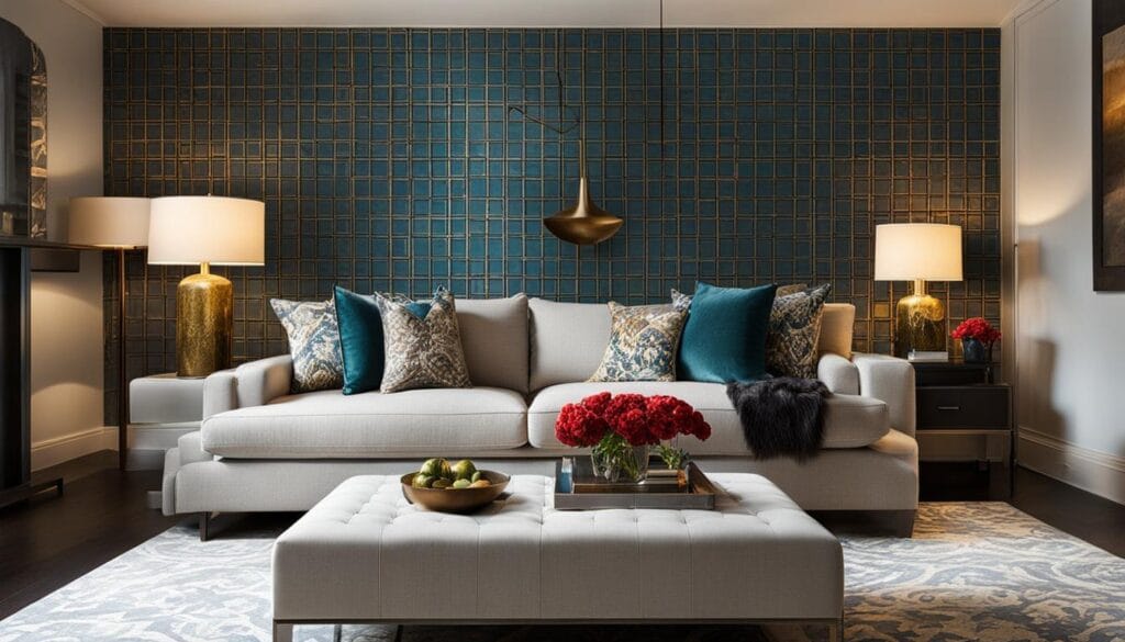 Boldly patterned walls Boldly patterned walls