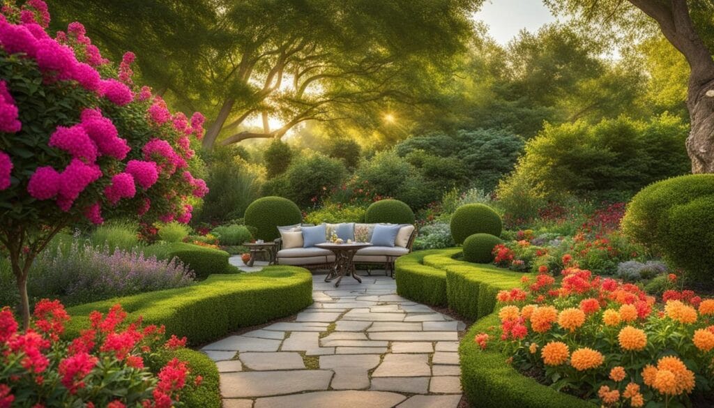 Groomed garden